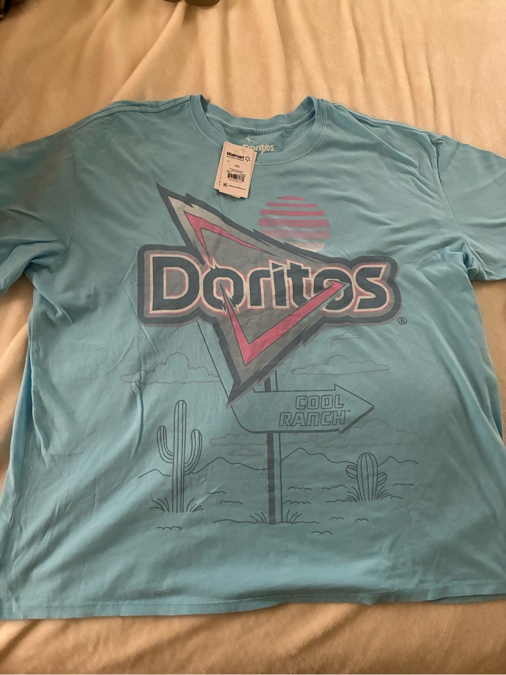 Doritos Cool Ranch Women's Graphic Tee with Short Sleeves size -XXL